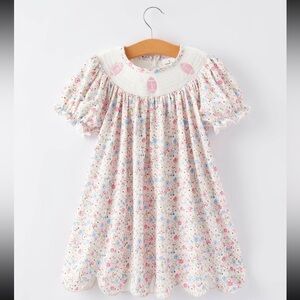 **NWT**Toddler Girls Boutique Smock Floral Football Dress